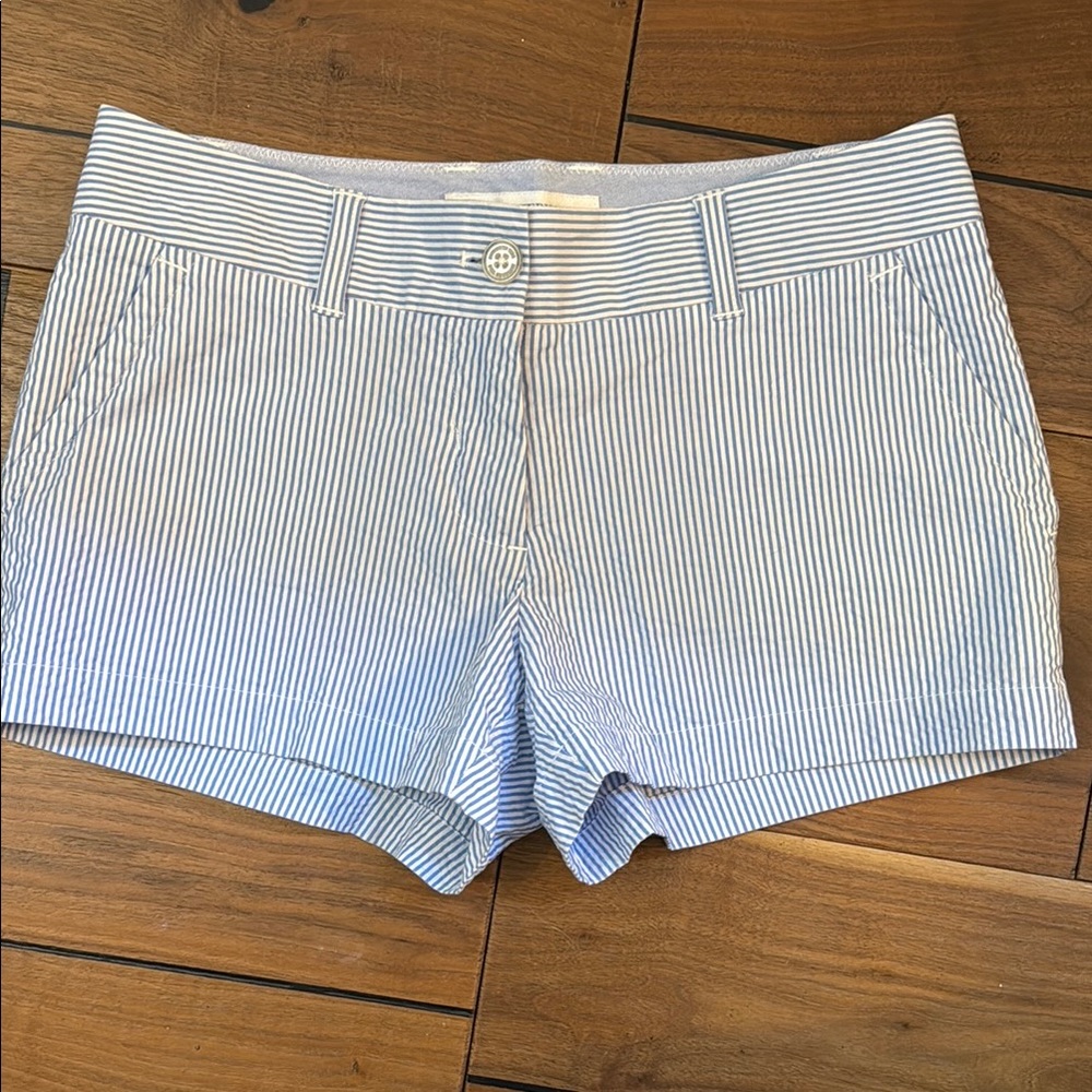 Southern Tide Women's Seersucker Striped Shorts Sz 0